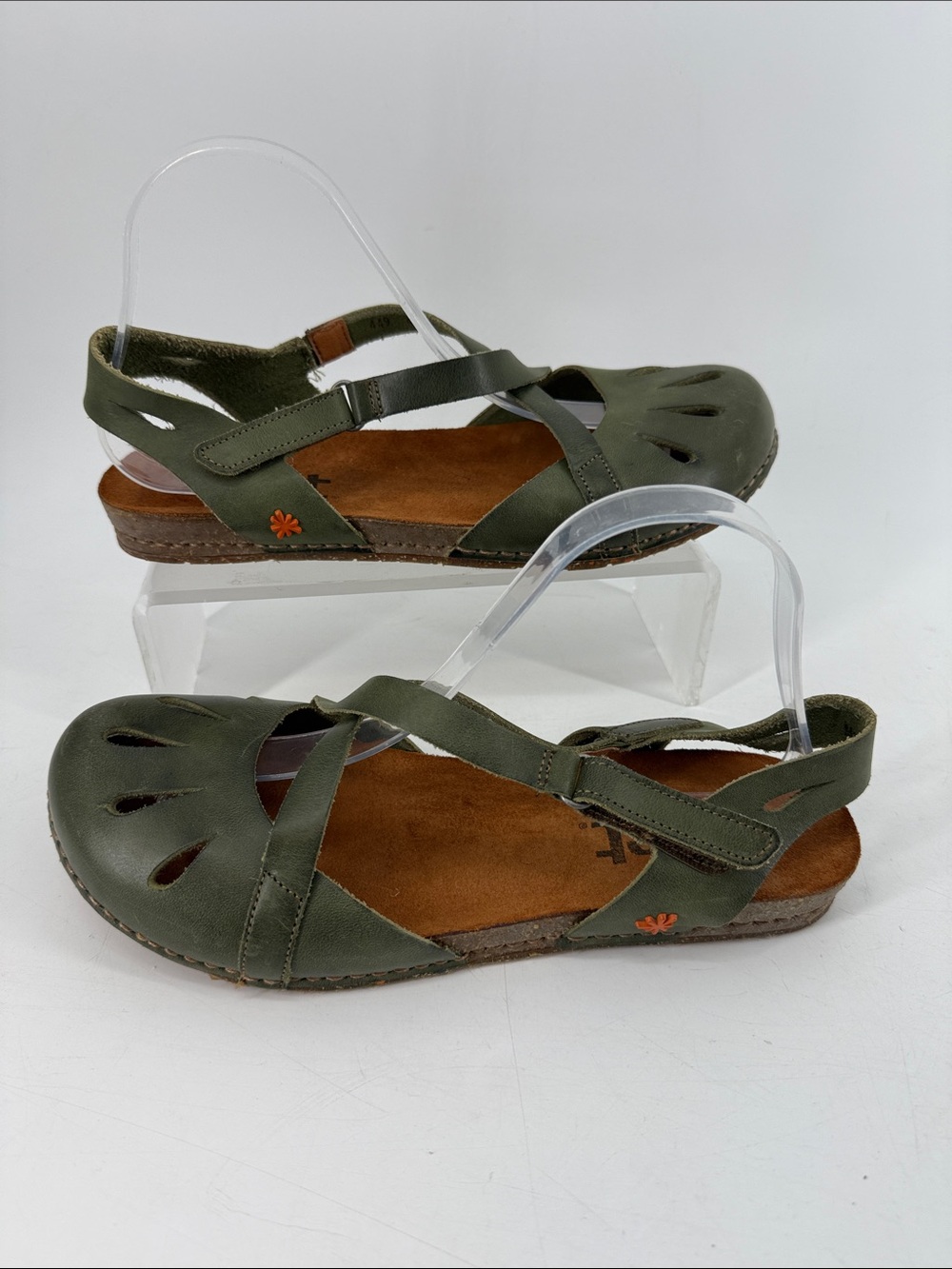 The Art Company Comfort Slip-On Sandals in Olive Green -